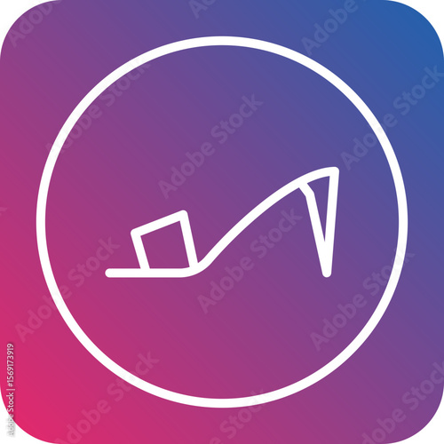 Heel Sale Line Icon Style