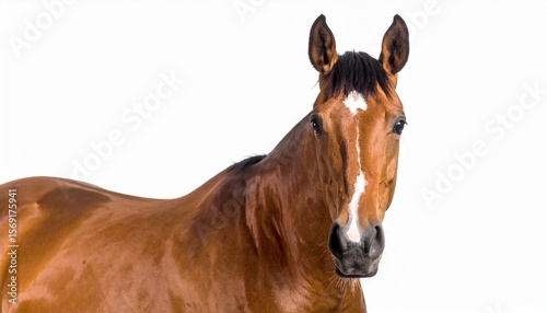 horse isolated on white