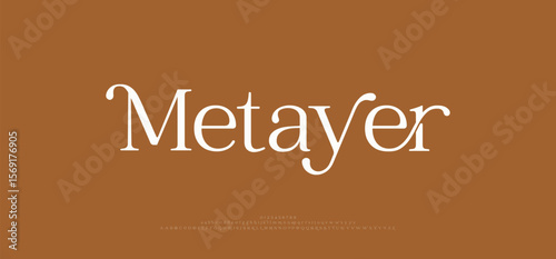 Metayer creative modern stylish calligraphy letter logo design