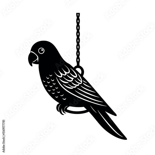 Sri Lanka Hanging Parrot Exotic Bird Vector  