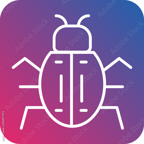 Bug Line Icon Style