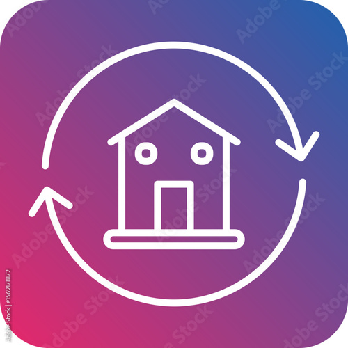 Refinance Line Icon Style
