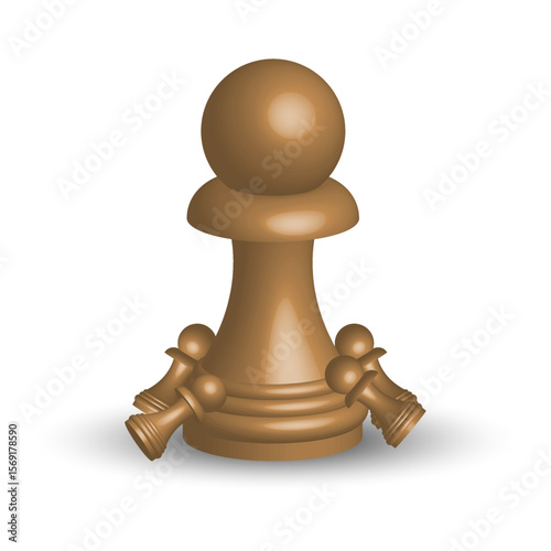 3D Chess Pawn – Realistic Pawn Piece Design