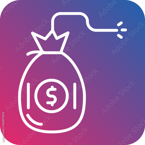 Debt Line Icon Style