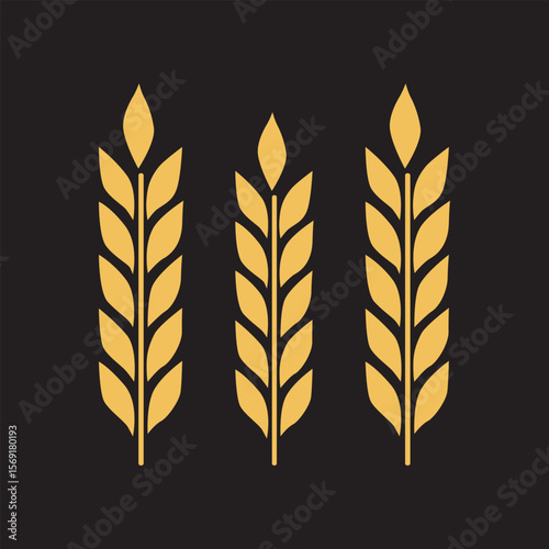 golden wheat ears