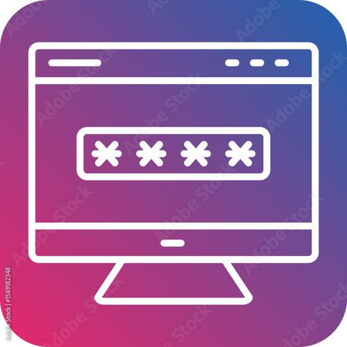 Phishing Line Icon Style