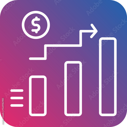 Stocks Line Icon Style