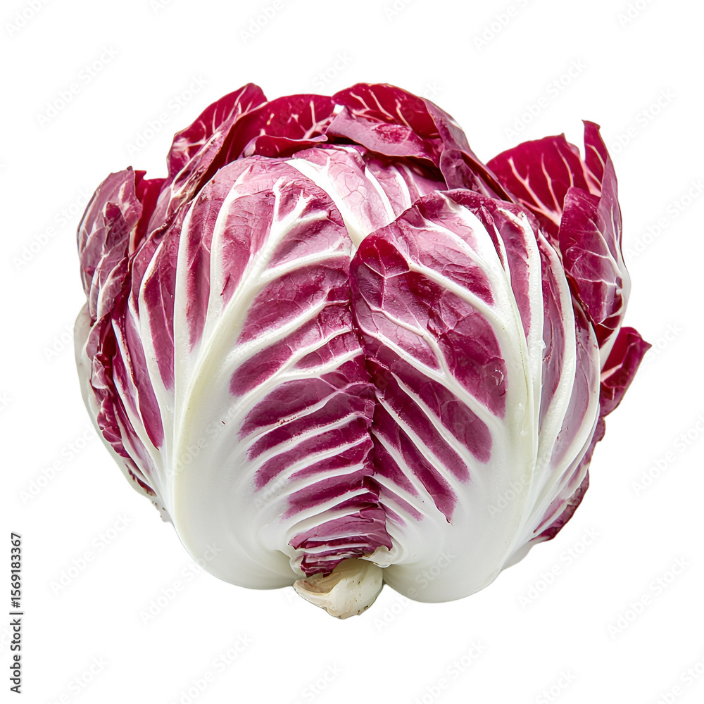 Obraz premium Harvesting fresh radicchio culinary delights in farm fresh markets organic environment vibrant viewpoint