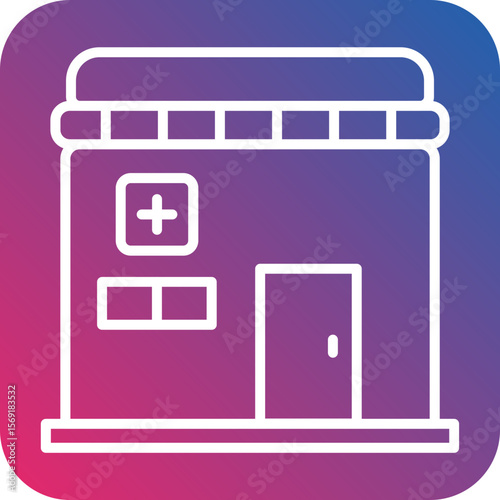 Pharmacy Line Icon Style