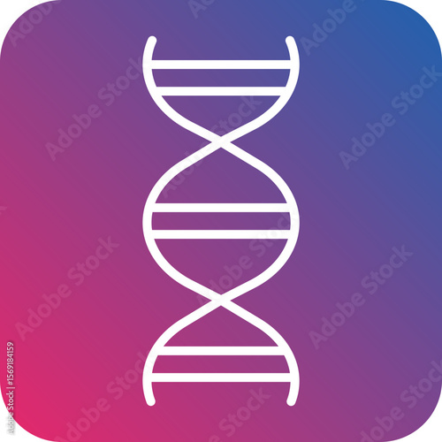 Dna Line Icon Style