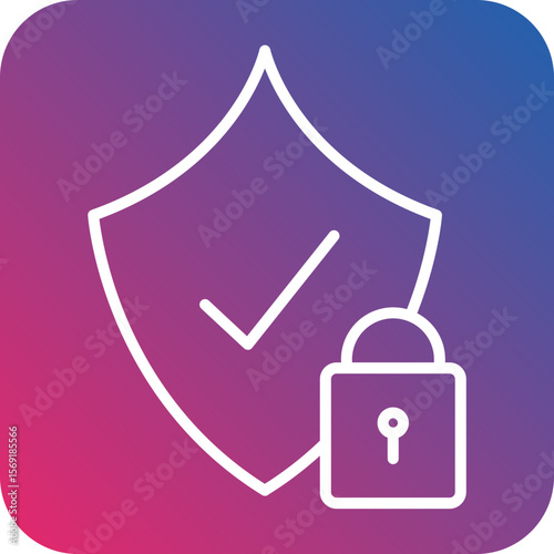 Secure Line Icon Style