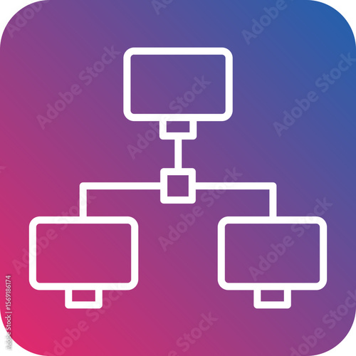LAN Line Icon Style