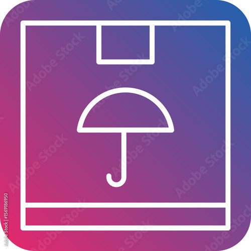 Keep Dry Line Icon Style