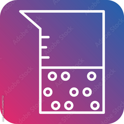 Chemistry Colloid Line Icon Style
