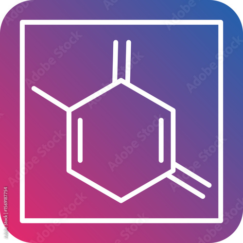 Thymine Line Icon Style