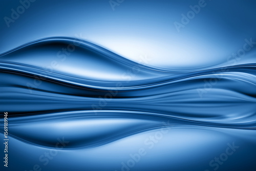 Blue Satin Wave Background