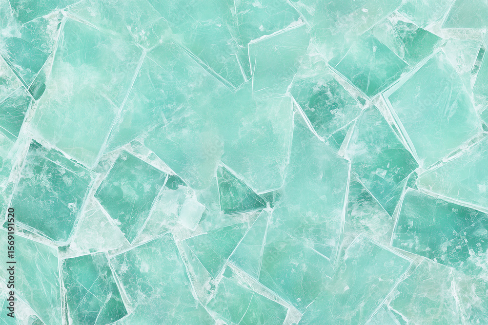 Obraz premium Turquoise Ice Shards Texture