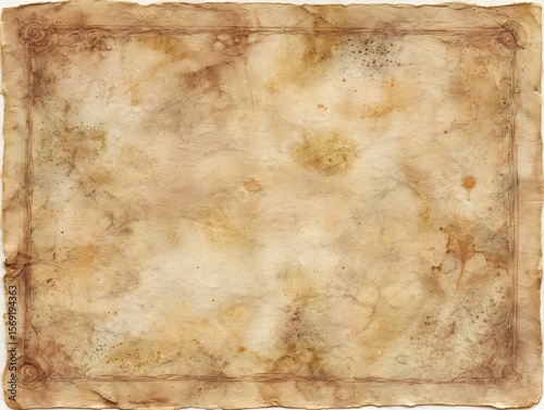 Old Parchment Texture Background with Faded Edges