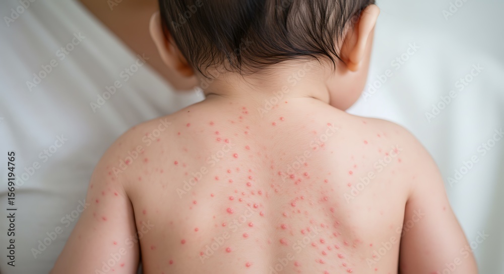 custom made wallpaper toronto digitalBaby with skin rash showing symptoms of viral infection