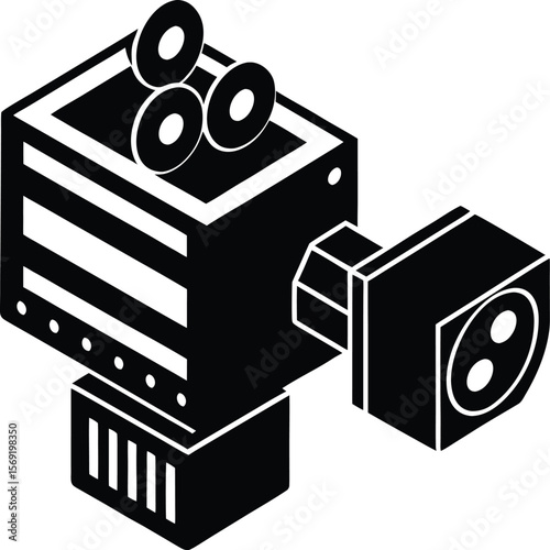 movie camera vector illustration