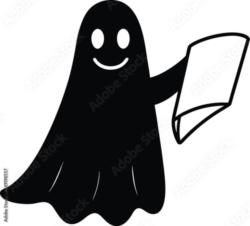 scary halloween ghost vector