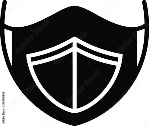 shield with swords vector