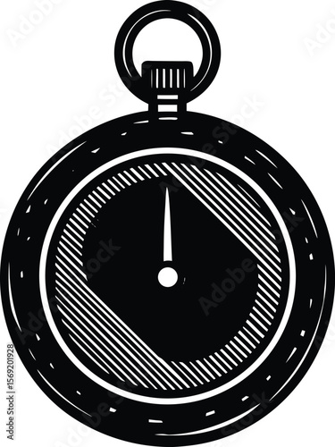 vector illustration of a stopwatch