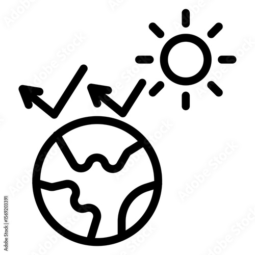Greenhouse Effect Icon Style