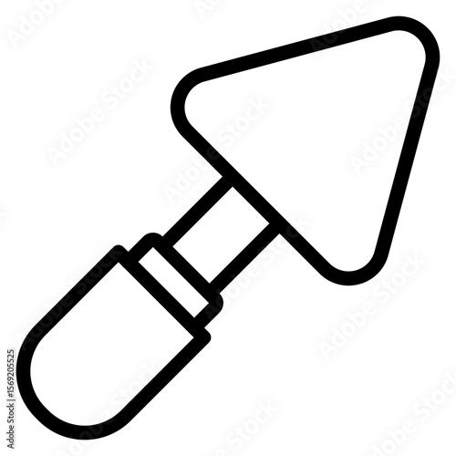 Plastering Trowel Icon Style
