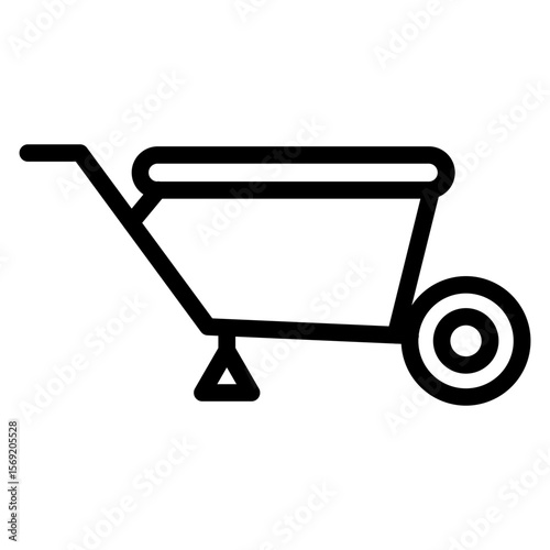 Wheelbarrow Icon Style