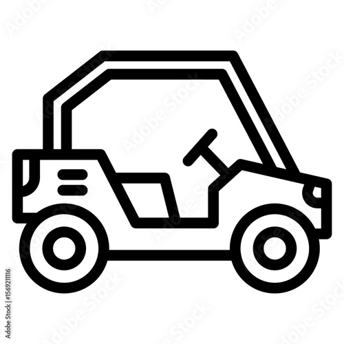 Buggy Car Icon Style