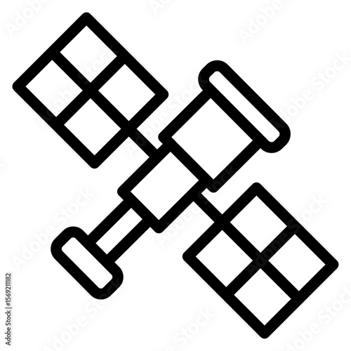 Hubble Telescope Icon Style