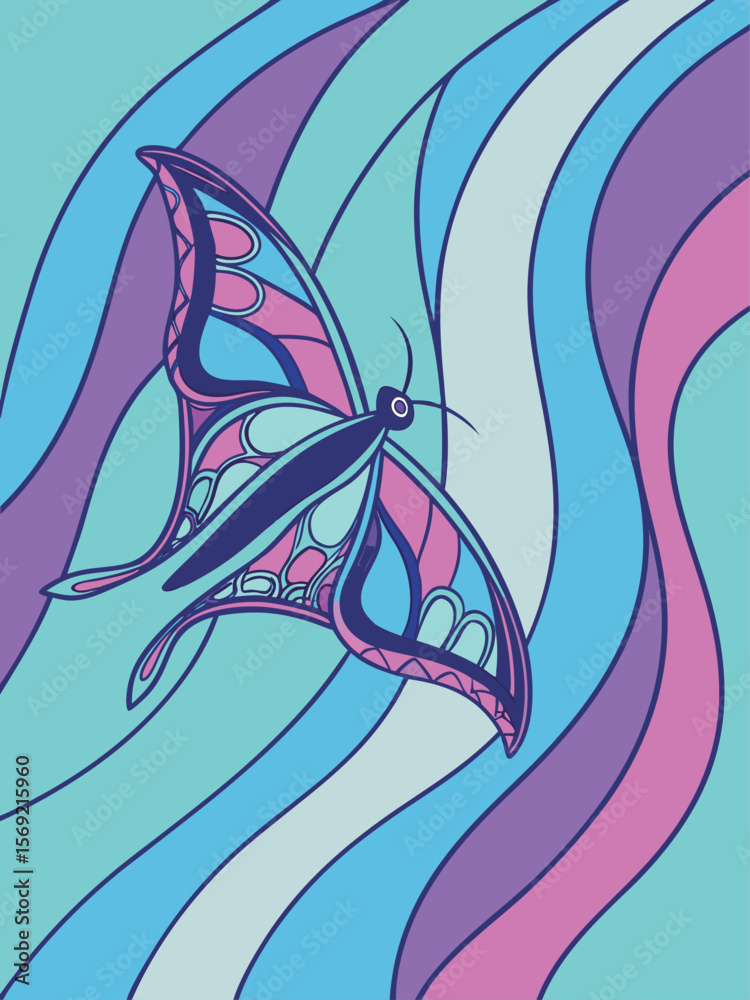 Fototapeta premium Abstract Liquid Fluid Shapes Background – Colorful Flowing 3D Waves and Gradient Splash Design