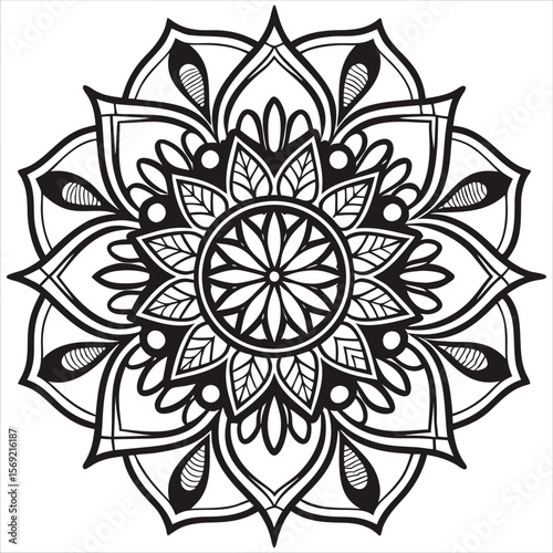 Vector doodle mandala . Ornamental luxury mandala Mandala Line Illustration . various mandala . Mandala Pattern Designs . Henna mandala. Mehndi style. Decorative pattern in oriental style.	