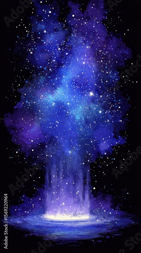 Magical Cosmic Explosion of Stars and Nebula in Deep Space