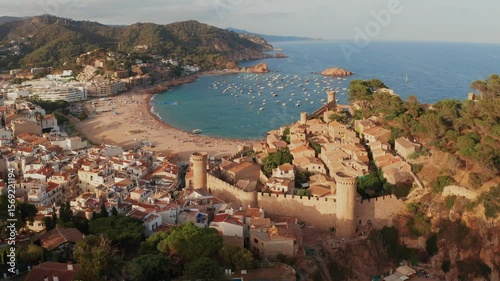 Tossa de Mar historical town and beaches, Costa Brava, Spain