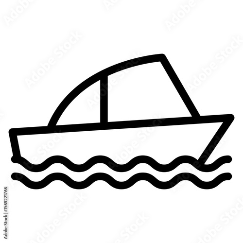 Splash Boat Icon Style
