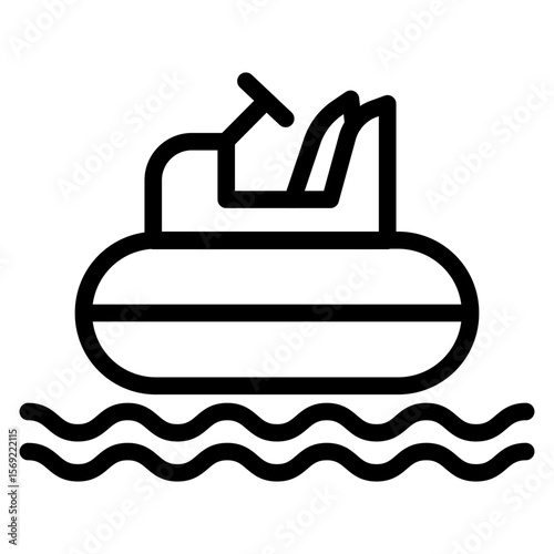Bumper Boats Icon Style