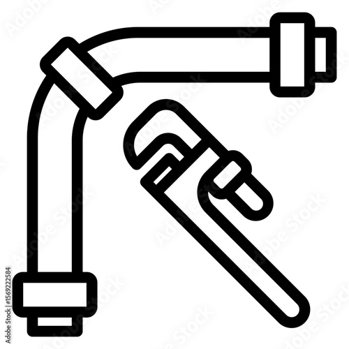 Pipe Fixing Icon Style