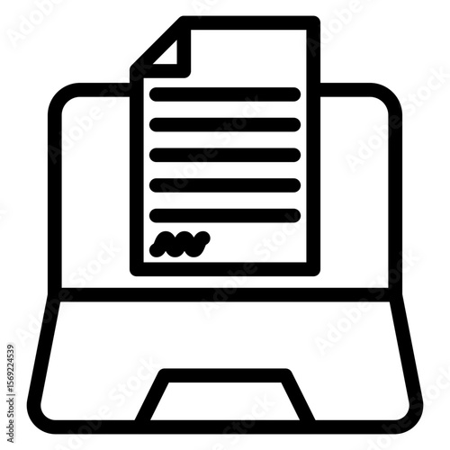 Digital Contract Icon Style
