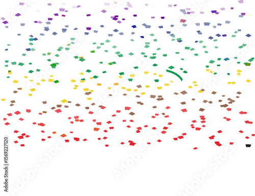 Vibrant Confetti Scatter in Spectrum Colors.