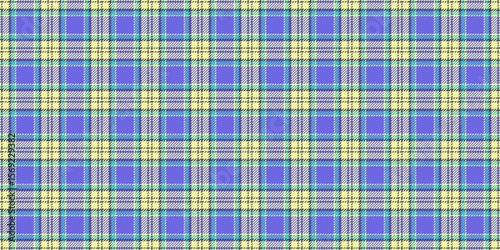 Realistic check vector plaid, infant texture fabric tartan. Lined pattern seamless textile background in indigo and lime colors.