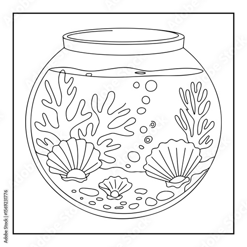 hand drawn vector illustration of a jar