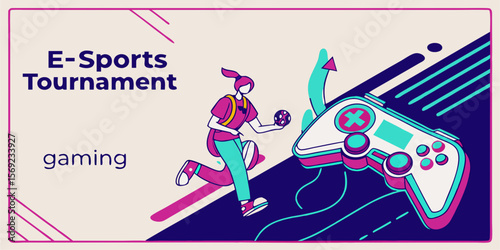 Music poster with guitar and abstract background design