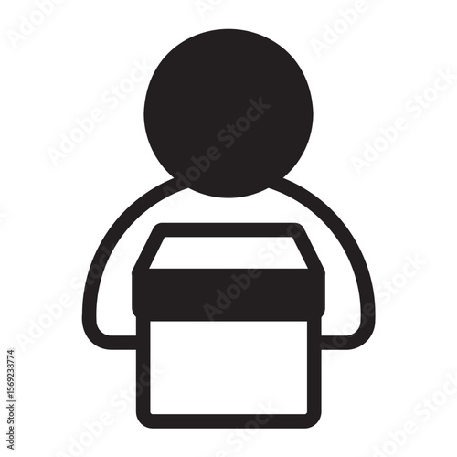 courier glyph icon