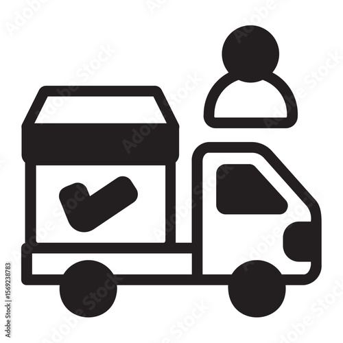 distribution glyph icon