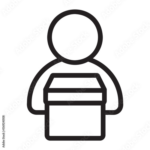 courier line icon
