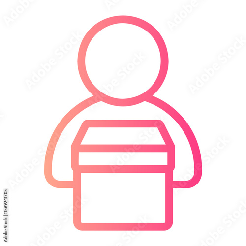 courier gradient icon