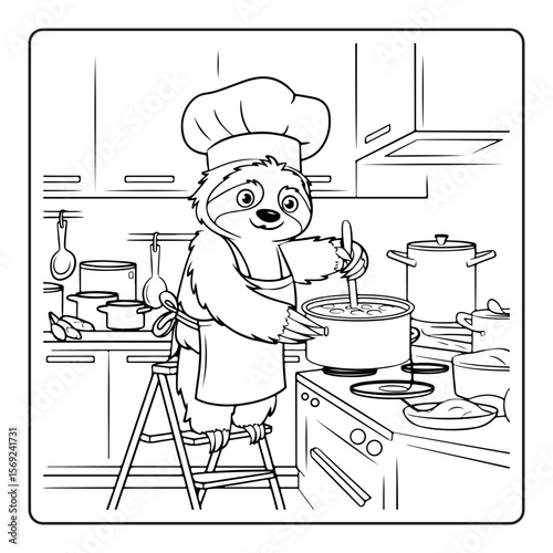 vector illustration of a funny cartoon character