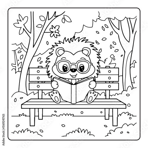 vector illustration of a funny cartoon character
